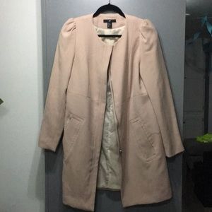 Light pink trench coat
